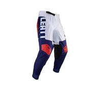 Leatt 4.5 Lite Pantaloni Motocross, bianco-rosso-blu, taglia S