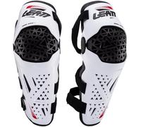 Leatt Dual Axis Pro Protezioni per ginocchia e stinchi, Bianco, Taglia XXL