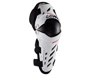 Leatt Protezioni per ginocchia e tibie Asse doppio, bianco, coppia unisex bianca, taglia L-XL