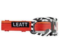 Leatt velocity 4 0 mtb x flow stripe goggle nero bianco clear 83 vlt