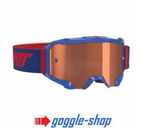 LEATT VELOCITY 4.5 Motocross MX Occhiali - Blu Elettrico/Rosa Lente