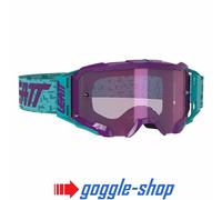 LEATT VELOCITY 5.5 Motocross MX Occhiali - Iriz Acqua/Viola Lente