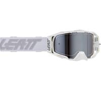 Leatt Velocity 6.5 2025 Cryztal Iriz Occhiali da motocross, bianco-argento per maschi