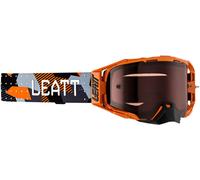 Leatt Velocity 6.5, maschera cross male Arancione/Nero/Grigio/Grigio Chiaro Rosso Fumé