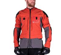 Leatt ADV Rally 5.5 Giacca tessile da moto, grigio-arancione, taglia M per maschi