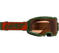 Leatt Vizion 2.5 Occhiali da motocross, verde-arancione per maschi
