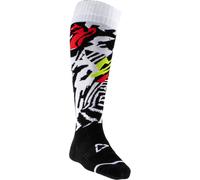 Leatt Zebra, calzini 38 EU - 42 EU male Nero/Bianco/Giallo Fluo/Rosso