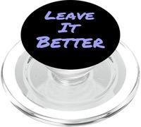Leave It Better I Love Our Planet - Dichiarazione Eco Warrior PopSockets PopGrip per MagSafe