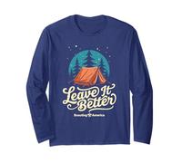 Leave It Better Scouting America - Tenda da Campeggio con Stelle Maglia a Manica