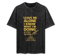 Leave Me Alone I Know What I'm Doing Kimi Raikkonen Quote Mens T-Shirt Black Unisex Top Tee XL