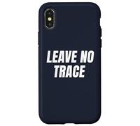 Leave No Trace Desert Camping Eco-Friendly Ethos Art Frase Custodia per iPhone X/XS