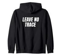 Leave No Trace Desert Camping Eco-Friendly Ethos Art Frase Felpa con Cappuccio