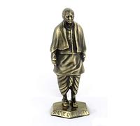 Leavens - Statua dell'Unità, modello Sardar Vallabhbhai, statuetta da regalo (finitura in ottone) (11 cm 4 cm 2 cm)