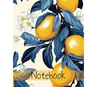Leaves and Lemons Composition Notebook: College Ruled,110 Pages, Aesthetic for School,College,Work,7.5 x 9.25 Dimensions