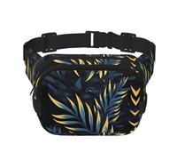 Leaves in the Dark Pattern - Marsupio alla moda, unisex, da viaggio, sport, borsa messenger