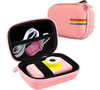 Leayjeen Custodia per fotocamera compatta per bambini Compatibile con YunLone/Vannico/GlobalCrown/Gofunly/voltenick, bambini Natale regalo & Compleanno(solo custodia) Rosa