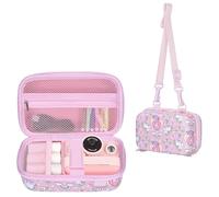Leayjeen Custodia per fotocamera istantanea compatibile con ASTGMI/HiMont/TIATUA, con tracolla e cinturino (solo custodia), Unicorno rosa, L, Bagaglio per bambini