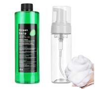 LEAYOKA Green Soap Tattoo 16,9 OZ with Foam Bottle 200 ml sapone per tatuaggi verde sapone liquido per la pulizia della pelle durante il tatuaggio