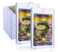 LEAZZLE 12 Pezzi 35PT Magnetic Trading Card Holder, Cornici Acriliche Magnetiche, Trasparente Proteggi Carte con Protezione UV, Carte Collezionabili per Pokemon, Yu gi oh, MTG, Magic, Sport
