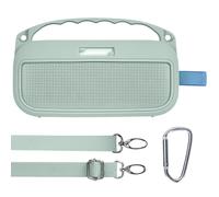 Lebakort Custodia Protettiva in Silicone per Bose SoundLink Flex (2ª Gen) Diffusore Bluetooth portatile con spalline, manico e fibbia da montagna (Verde menta)