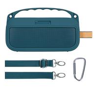 Lebakort Custodia Protettiva in Silicone per Bose SoundLink Flex (2ª Gen) Diffusore portatile con spalline, manico e fibbia da montagna (Blu scuro)
