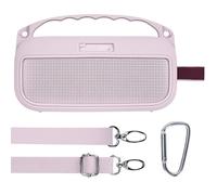 Lebakort Custodia Protettiva in Silicone per Bose SoundLink Flex (2ª Gen) Diffusore portatile con spalline, manico e fibbia da montagna (Rosa)
