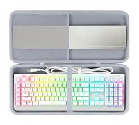 Lebakort Custodia Rigida da Viaggio per Razer BlackWidow V3/BlackWidow V4/Cynosa V2/Ornata V3/Huntsman Elite/Huntsman V2/RedThunder K10 Tastiera da Gioco Meccanica (Grigio)