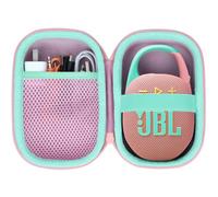 Lebakort Duro Viaggio Caso Custodia per JBL Clip 5 Clip 4 Speaker Bluetooth Portatile (Rosa)