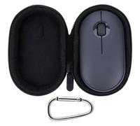 Lebakort Duro Viaggio Caso Custodia per Logitech Pebble Mouse 2 M350s wireless Bluetooth sottile portatile leggero (Nero)