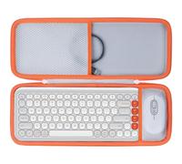 Lebakort Duro Viaggio Caso Custodia per Logitech POP ICON COMBO Kit Mouse e Tastiera (Bianco)