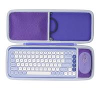 Lebakort Duro Viaggio Caso Custodia per Logitech POP ICON COMBO Kit Mouse e Tastiera Bluetooth (Lilla)
