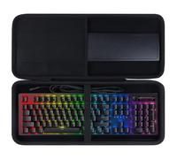Lebakort Duro Viaggio Caso Custodia per Razer BlackWidow V3 /BlackWidow V4/Cynosa V2 / Ornata V3/Huntsman Elite/Huntsman V2/ RedThunder K10 Tastiera da Gioco Meccanica (Nero)