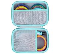 Lebakort Duro Viaggio Caso Custodia per SCRIB3D P1 Penna per Stampa 3D / MYNT3D Super Penna per Stampa 3D / 3Doodler Start+ Essentials Set di Penna per Stampa 3D (Bianco+Verde menta)