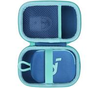 Lebakort Duro Viaggio Caso Custodia per Soundcore Select 4 Go Cassa Bluetooth Ultra Portatile (Blu+verde menta)