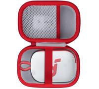 Lebakort Duro Viaggio Caso Custodia per Soundcore Select 4 Go Cassa Ultra Portatile (Bianco+Rosso)