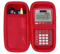 Lebakort Duro Viaggio Caso Custodia per Texas Instruments TI-30XIIS TI-30XS TI-30Xa TI-36X Pro Calcolatrice Scolastica (Rosso)