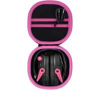 Lebakort Duro Viaggio Caso Custodia per Walker's Razor Slim Ultra Low Profile/Walker's Razor/Walker's Game Ear GWPRSEMPATGY Razor Slim (Nero + Rosso rosa)