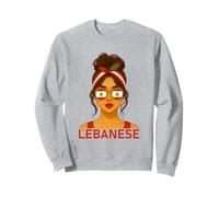 Lebanese Girl Lebanon Flag Lebanese Girlfriend Wife Felpa