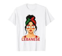 Lebanese Girl Lebanon Flag Lebanese Girlfriend Wife Maglietta