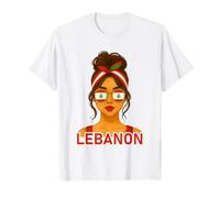 Lebanese Girl Lebanon Flag Lebanese Girlfriend Wife Maglietta