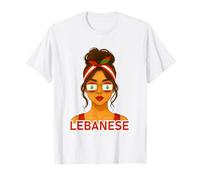 Lebanese Girl Lebanon Flag Lebanese Girlfriend Wife Maglietta