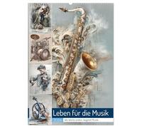 Leben für die Musik (Wandkalender 2026 DIN A2 hoch), CALVENDO Monatskalender: Musik ist für mich mehr als nur Klang, sie ist Energie, Freiheit und Ausdruck.