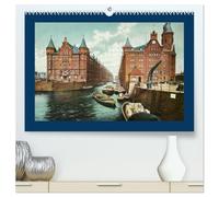 Lebendiges Hamburg von 1888 bis 1918 (hochwertiger Premium Wandkalender 2026 DIN A2 quer), Kunstdruck in Hochglanz: Ein Monats-Kalender mit ... dem historischen Hamburg von 1888 bis 1918.