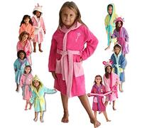 LEBENGOOD - Accappatoio bambina, bambino, Ragazze Cotone: Ragazza, Bambini - 100% Cotone OEKO-TEX,2 tasche, cappuccio (2-4, My Princess)