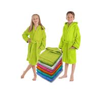 LEBENGOOD Accappatoio Bambino e Bambina, Ragazzo e Ragazza, Neonato, Bimbo e Bimba, Unisex - 100% Cotone OEKO-TEX® Accapatoi Bambini Cappuccio Spugna, Morbido, Ragazzi Piscina (2-4, Pistacho)