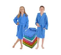 LEBENGOOD Accappatoio Bambino e Bambina, Ragazzo e Ragazza, Neonato, Bimbo e Bimba, Unisex - 100% Cotone OEKO-TEX® Accapatoi Bambini Spugna, Morbido, Ragazzi Piscina 6,8 Anni (6-8, Azulon)