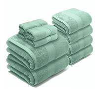 LEBENGOOD Set di Asciugamani Bagno 4 Lavette 30x30, 4 Asciugamani Ospiti/Bidet 50x90, 2 Teli Bagno 70x140 - Asciugamani Doccia Grandi in Cotone 100% Morbidi e Assorbenti, Certificati OEKO-TEX