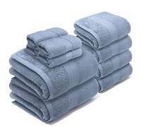 LEBENGOOD Set di Asciugamani Bagno 4 Lavette 30x30, 4 Asciugamani Ospiti/Bidet 50x90, 2 Teli Bagno 70x140 - Asciugamani Doccia Grandi in Cotone 100% Morbidi e Assorbenti, Certificati OEKO-TEX