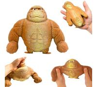 Lebenistgut Gorilla Antistress, Gorilla Stress Toy, Cute Squishy Morbido Spremere Squeeze Giocattoli, Giocattolo Antistress Gorilla Marrone Adatto per Adulti & Bambini Sollievo Dallo Stress