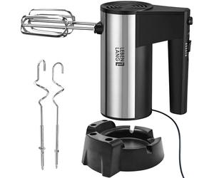 LEBENLANG 400W Sbattitore elettrico - 5 velocità e turbo incl. Supporto I Fruste elettriche Frullino elettrica per dolci I Frusta da cucina professionale Montapanna Batidora eléctrica hand mixer